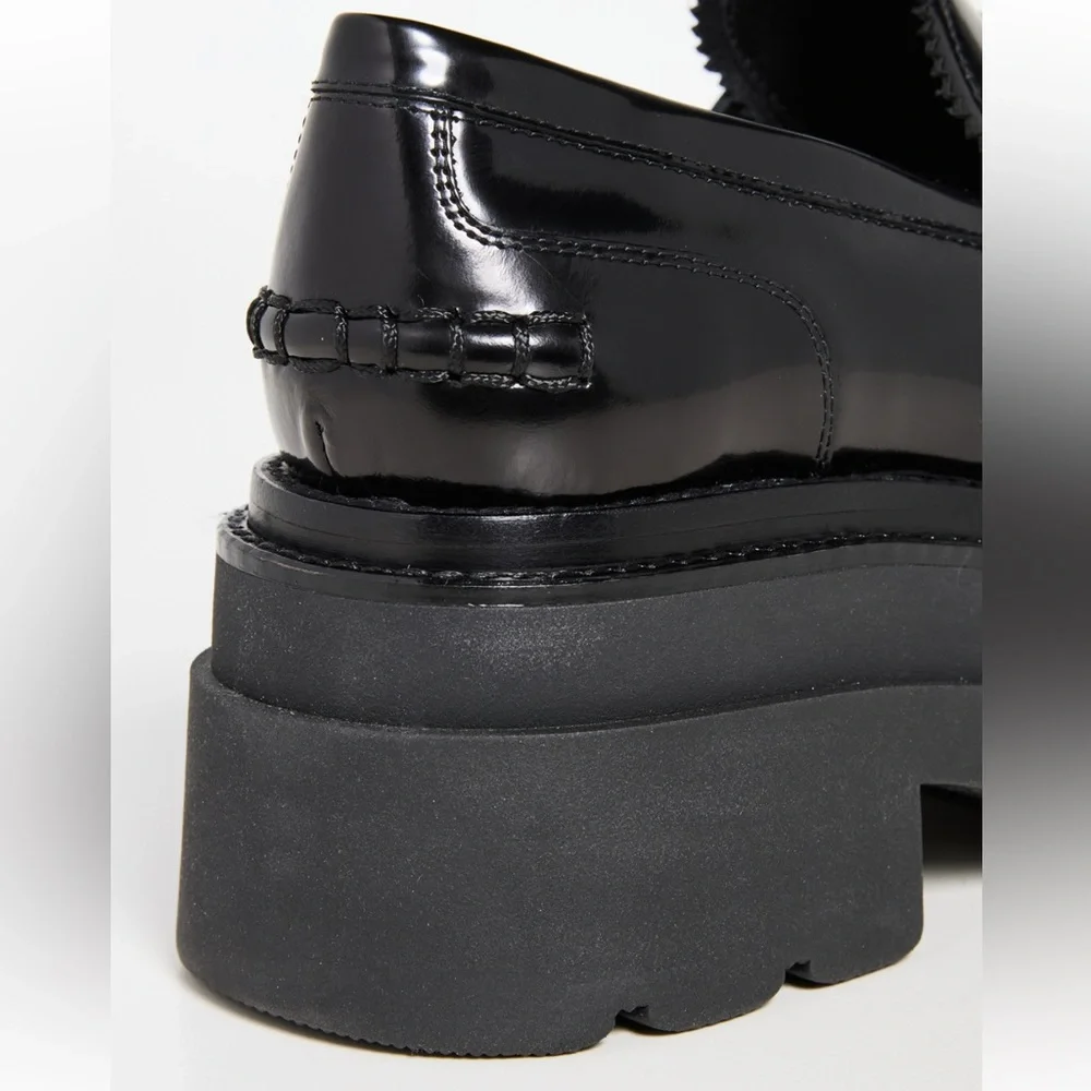 Alexander Wang Black Platform Loafers - Picture 8 of 9